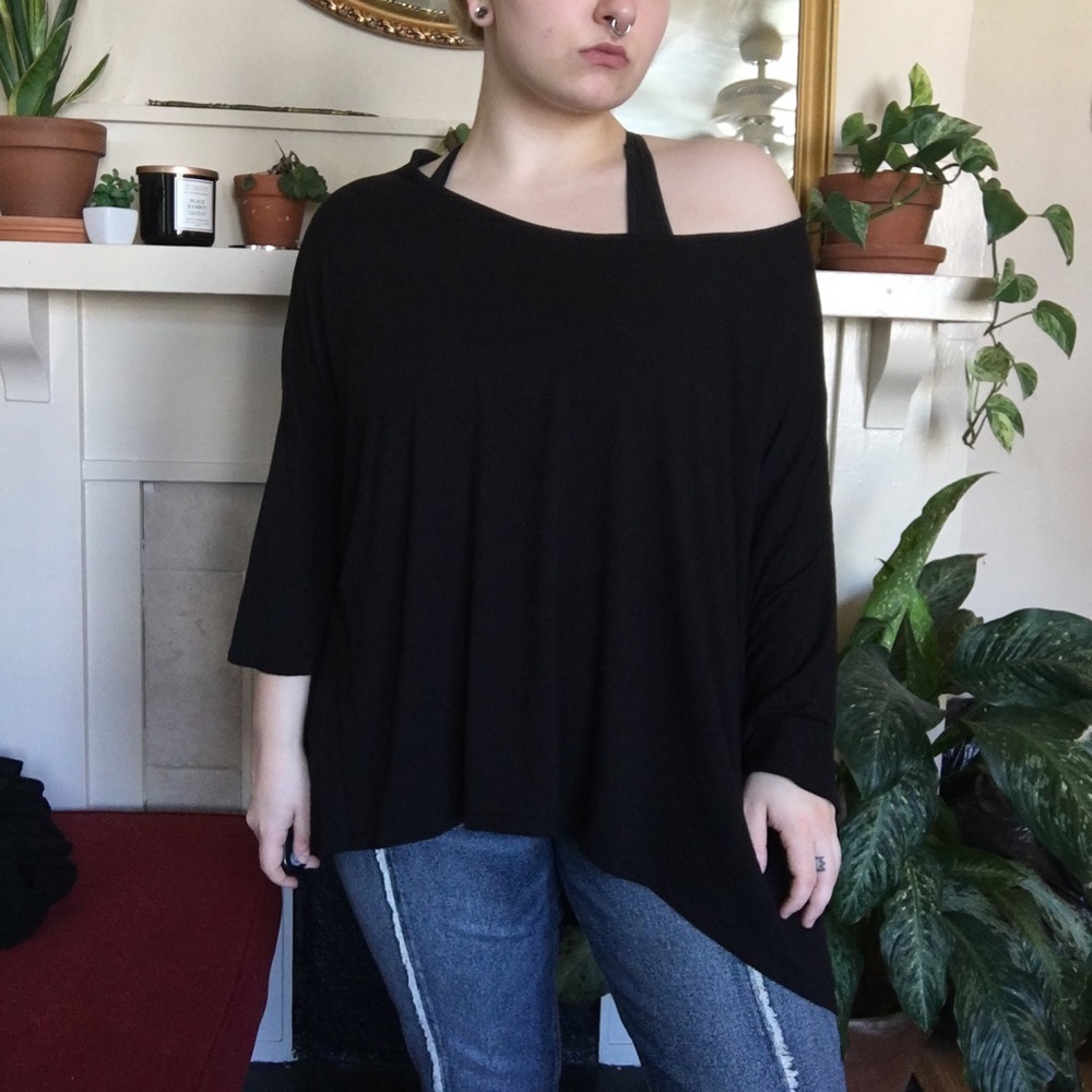 black off the shoulder top